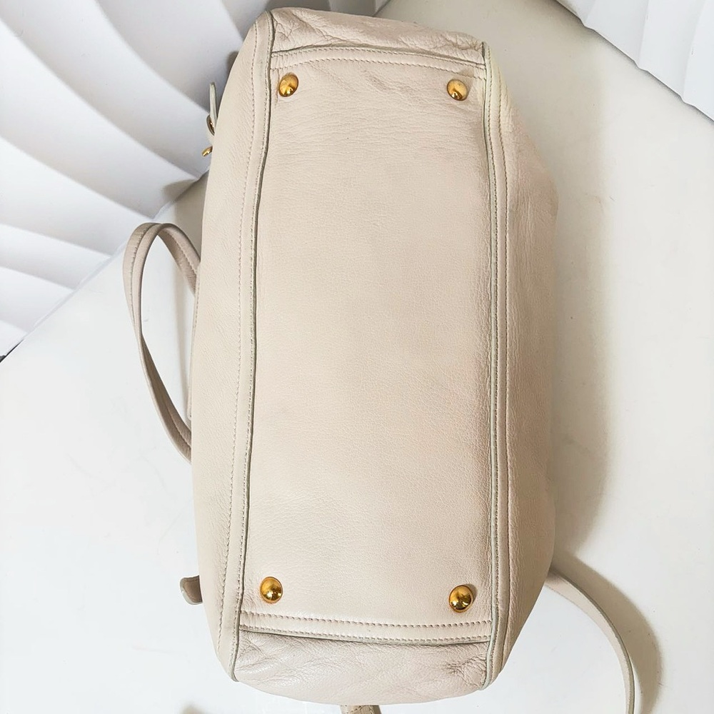 Miu Miu Beige Leather Satchel Bag - Picture 6 of 12